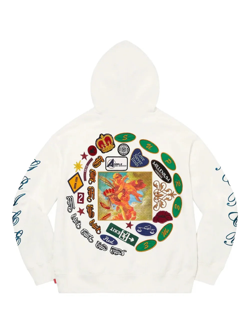 Supreme hoodie Patches Spiral SS23 - White - Blanco - imagen 2