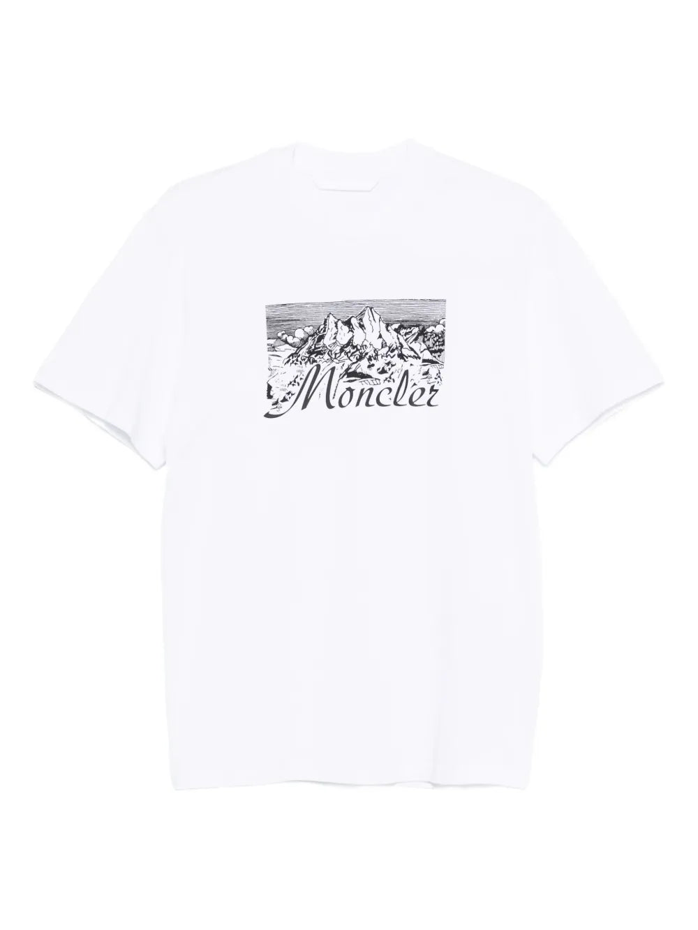 Moncler playera con montaña estampada