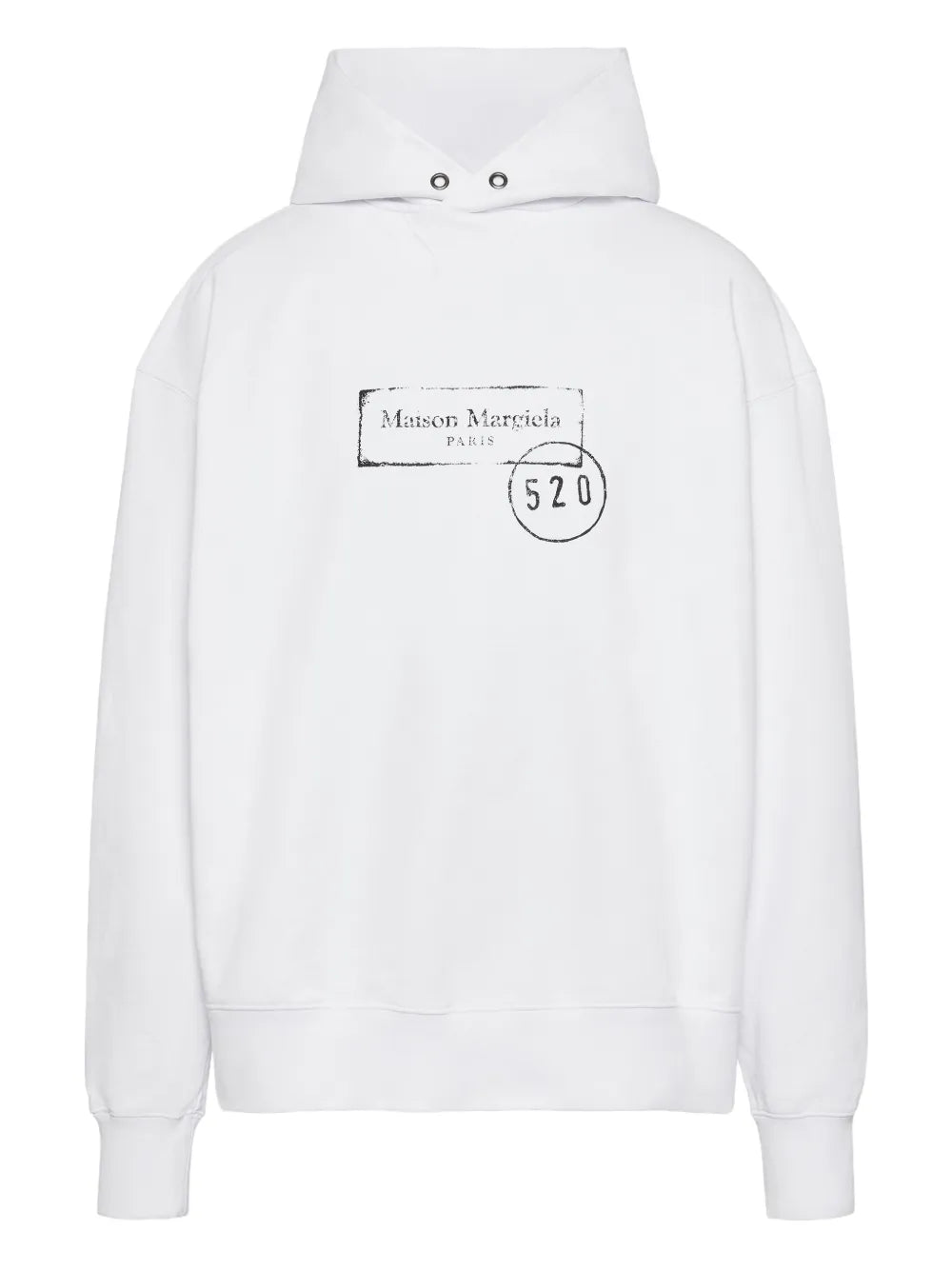 Maison Margiela hoodie de algodón - Blanco - imagen 1