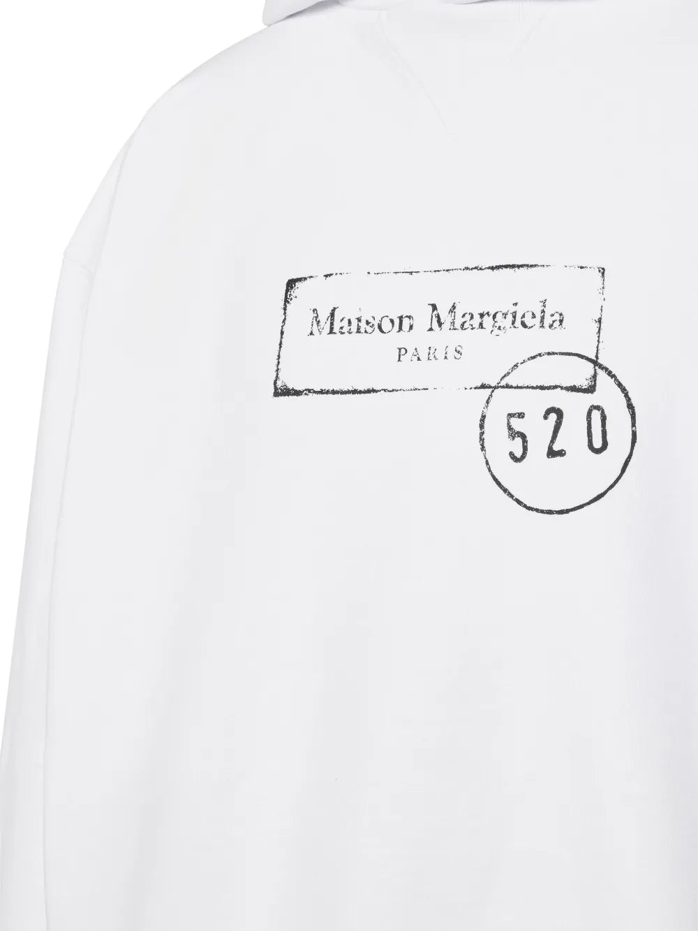 Maison Margiela hoodie de algodón - Blanco - imagen 3