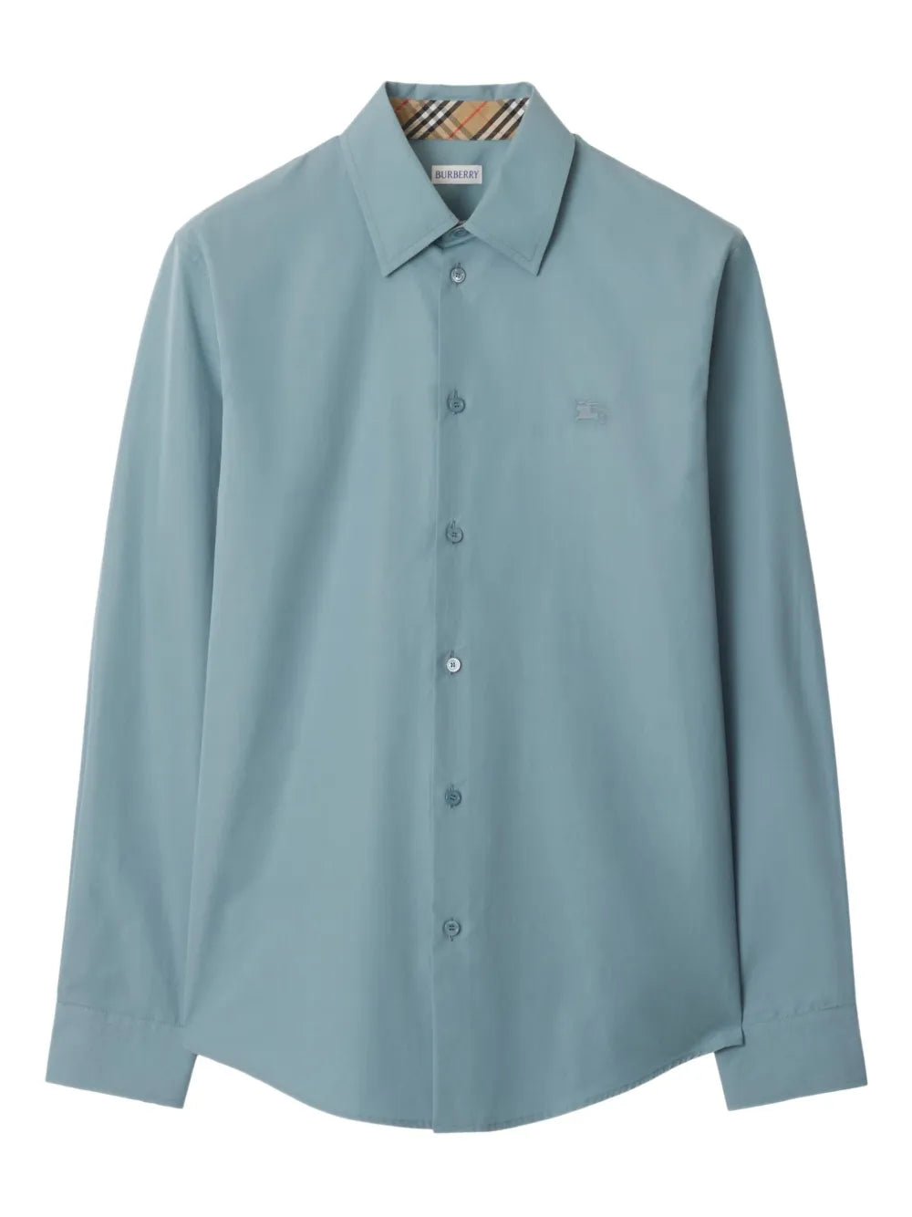 Burberry camisa manga corta con cuadros estampados