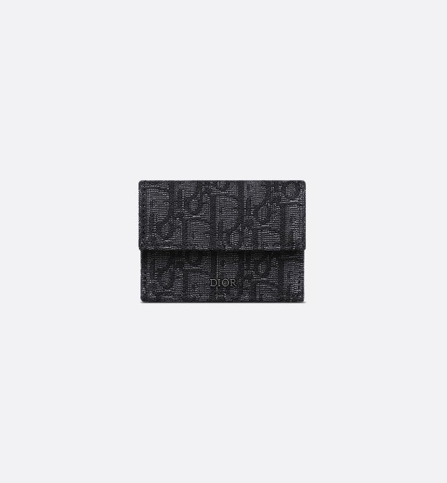 Cartera estilo tríptico Dior Oblique en jacquard