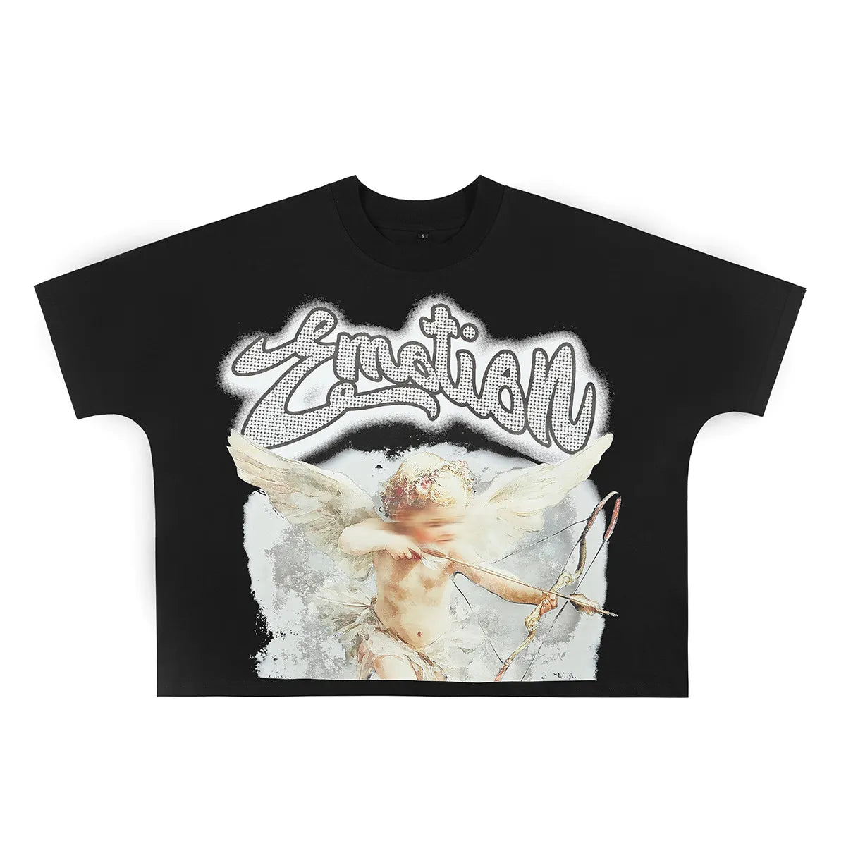 MIXED EMOTION Cupid Angel Graphic T-Shirt – Emotional Streetwear Tee