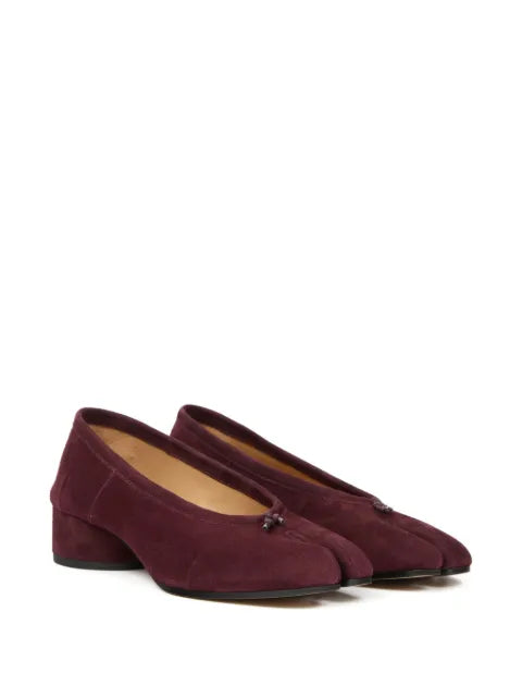 Maison Margiela zapatillas Tabi de gamuza - Rojo - vista 2