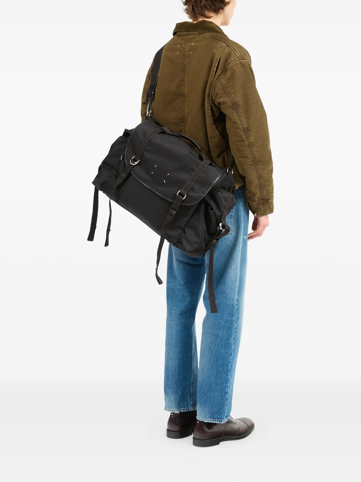 Maison Margiela tote con detalle de cuatro costura - Negro - imagen 3