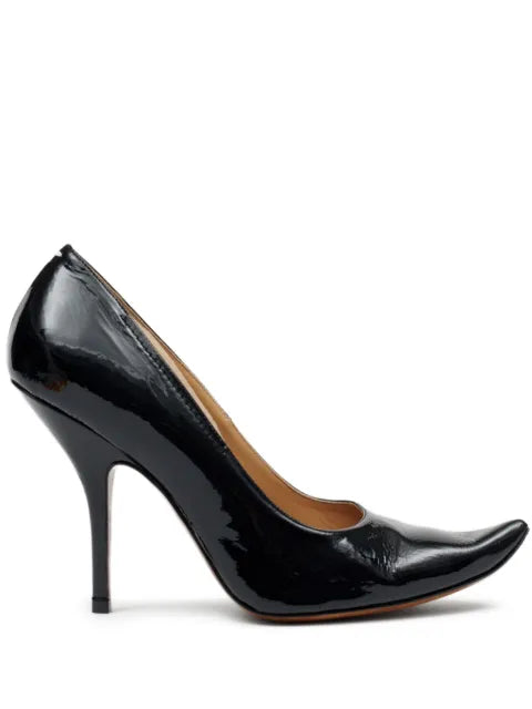 Maison Margiela zapatillas de piel con tacón de 100mm - Negro - vista 1