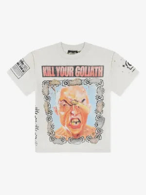 HELLSTAR playera Hellstar Kill Your Goliath "White" blanco