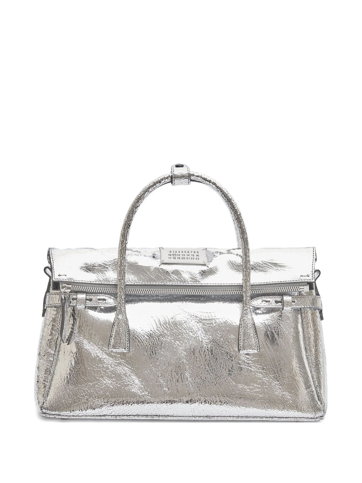 Maison Margiela tote con parche numérico - Plateado - imagen 1