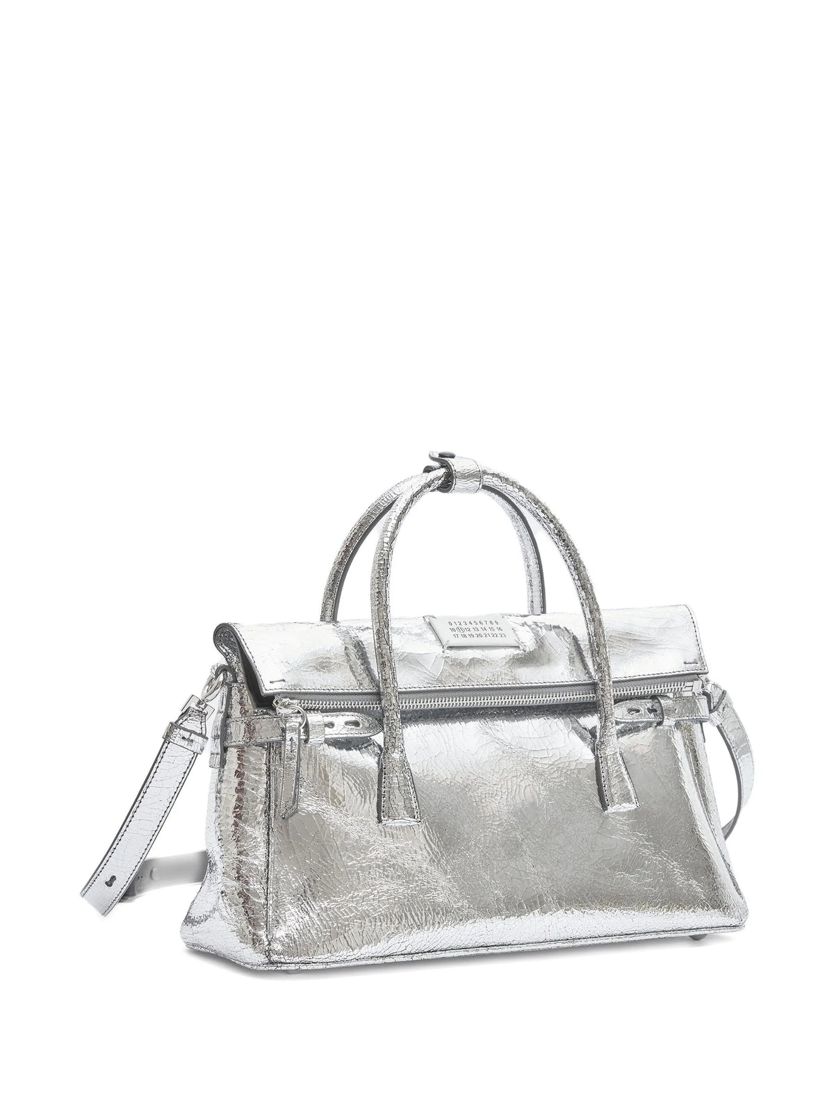Maison Margiela tote con parche numérico - Plateado - imagen 3