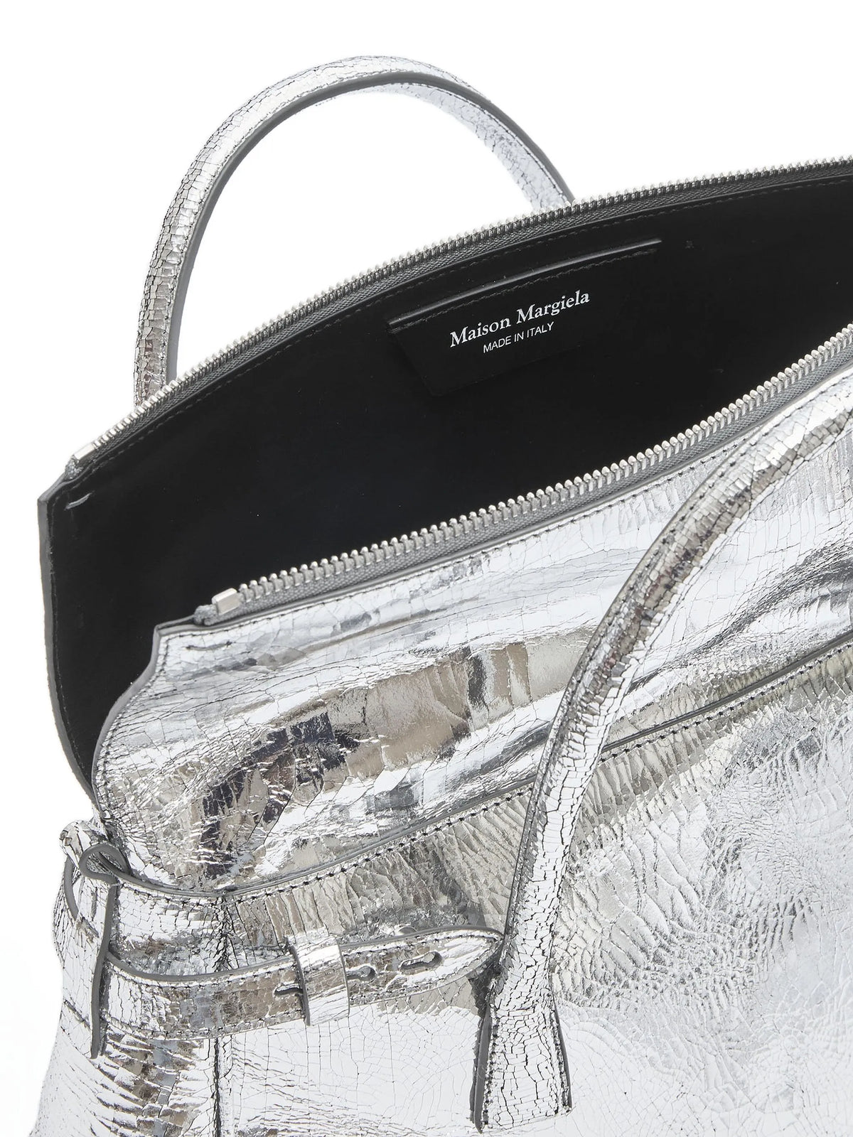 Maison Margiela tote con parche numérico - Plateado - imagen 4
