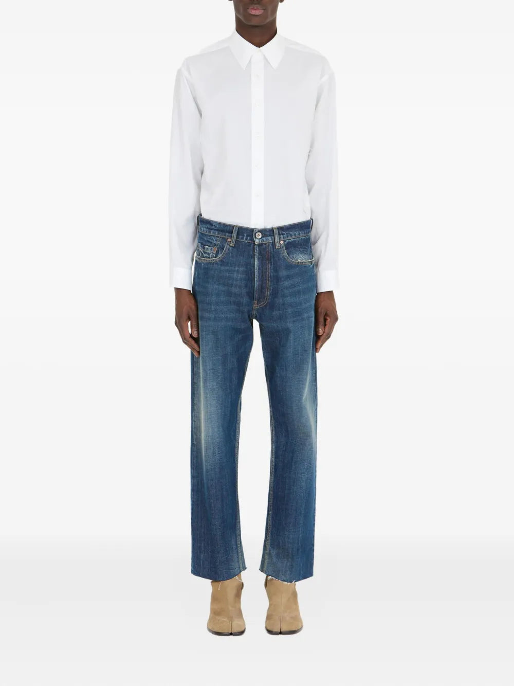 Maison Margiela jeans rectos - Marrón - imagen 2