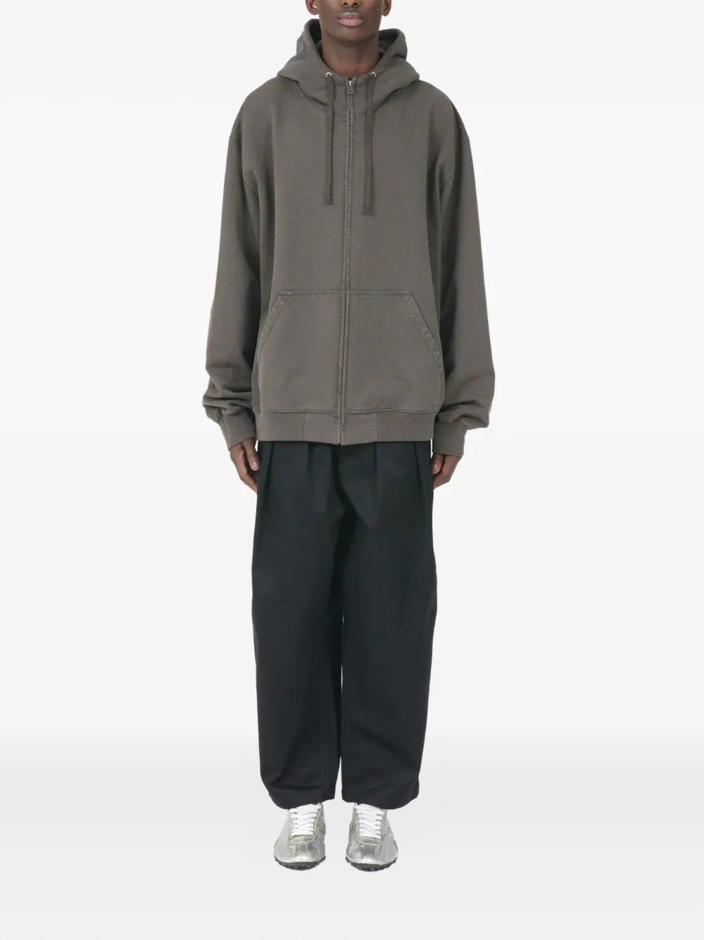 Maison Margiela chamarra con capucha y motivo de números - Marrón - imagen 2