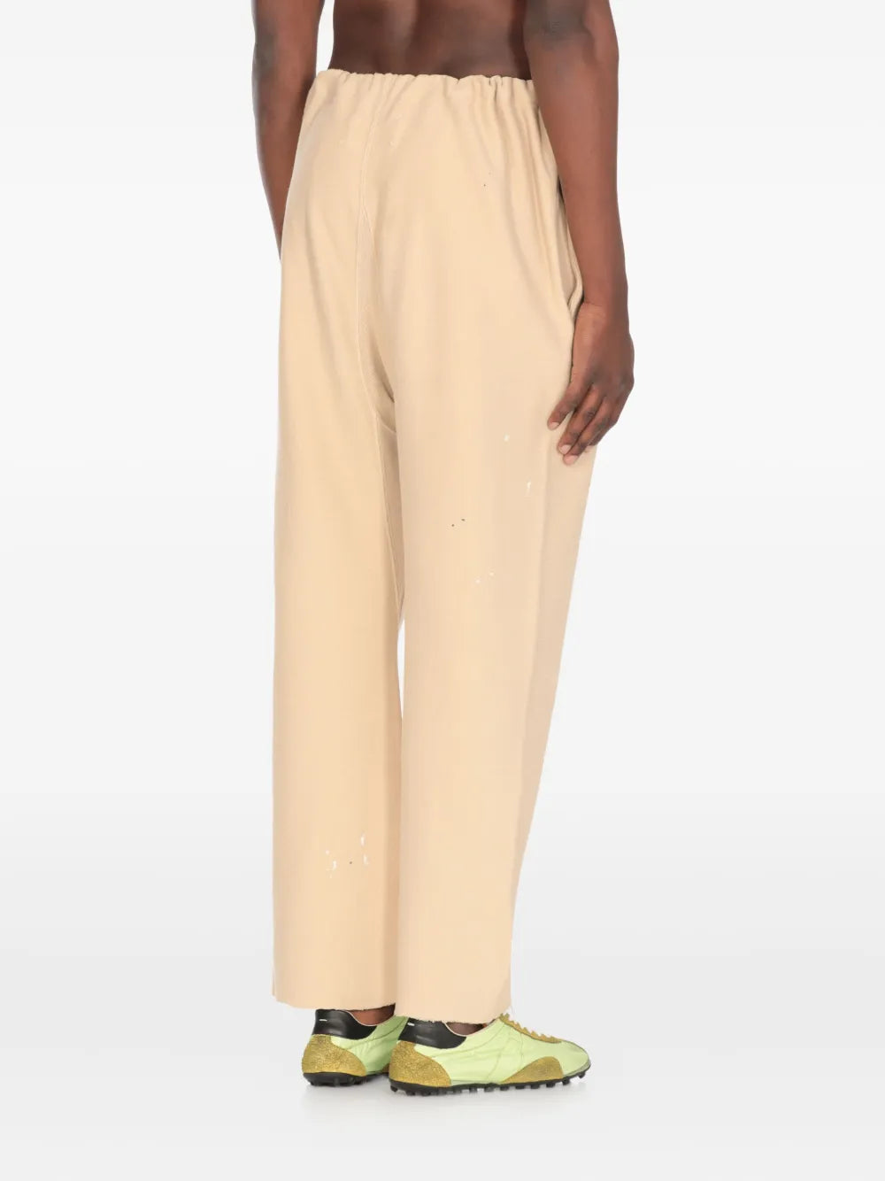 Maison Margiela pantalones capri con cordones en la pretina - Neutro - imagen 3
