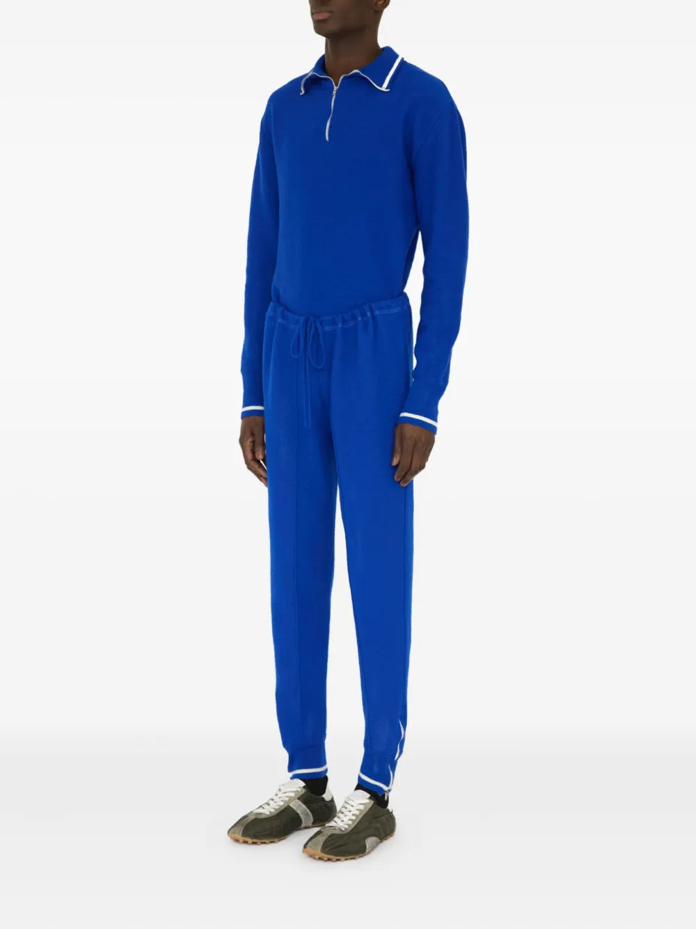 Maison Margiela pants con cordones en la pretina - Azul - imagen 2