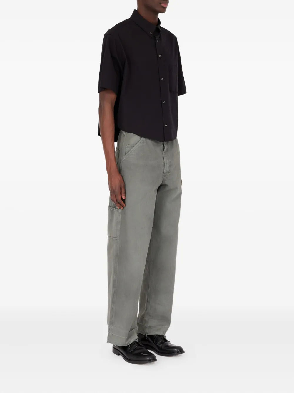 Maison Margiela camisa de algodón - Negro - imagen 3