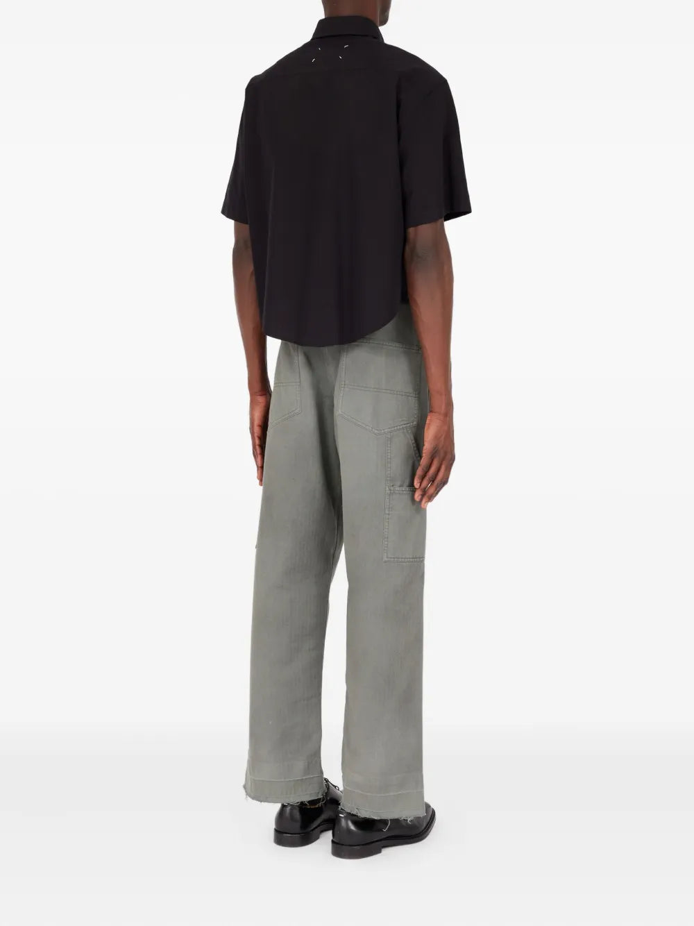 Maison Margiela camisa de algodón - Negro - imagen 4