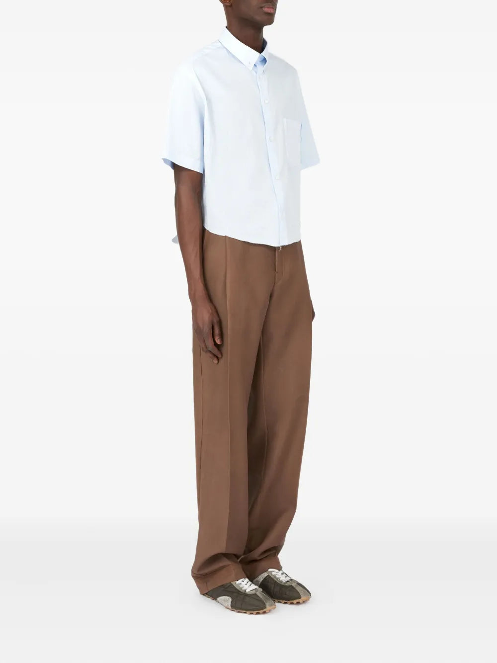 Maison Margiela camisa de algodón - Azul - imagen 1