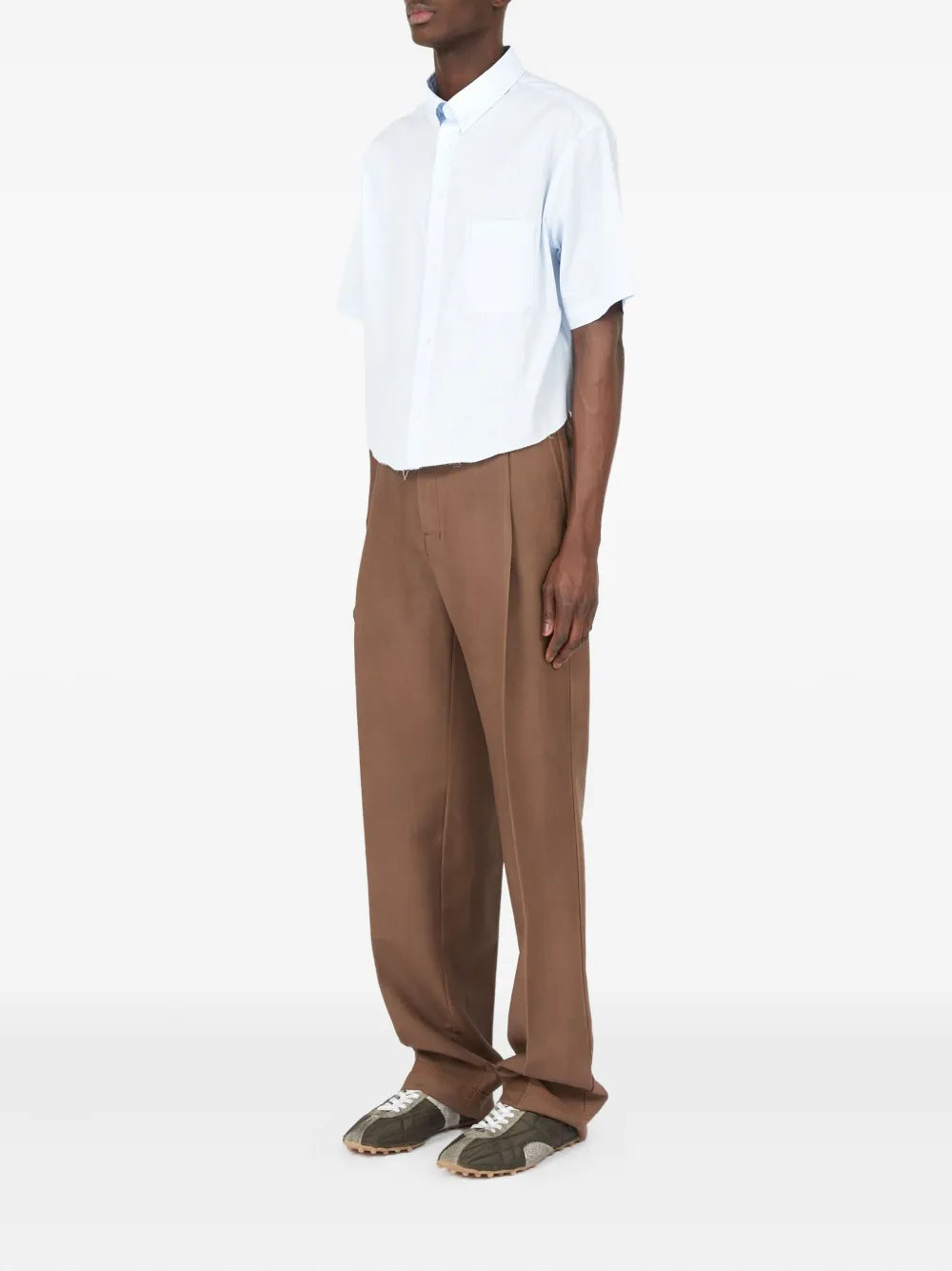 Maison Margiela camisa de algodón - Azul - imagen 2