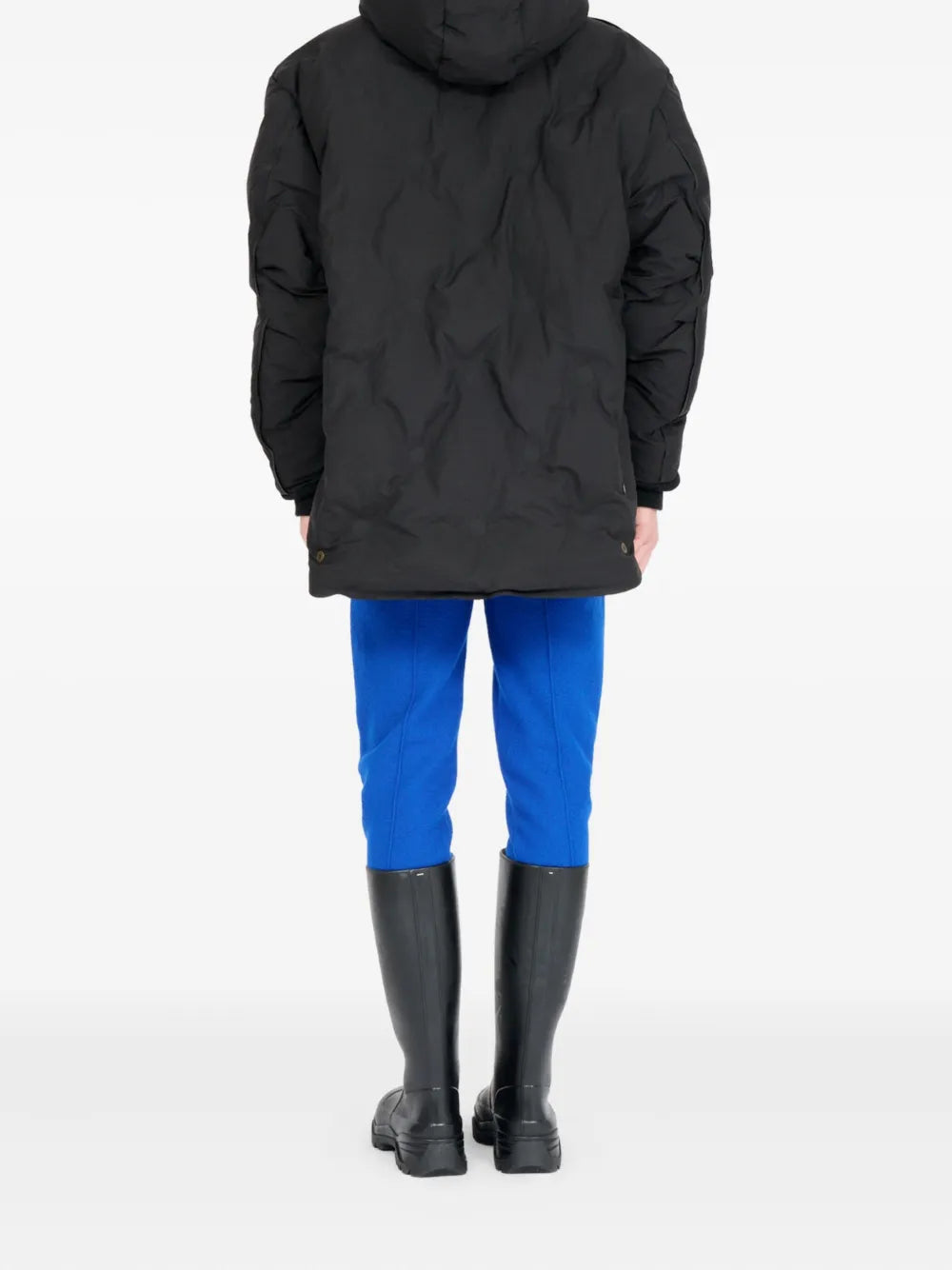 Maison Margiela chamarra capitonada con capucha - Negro - imagen 4