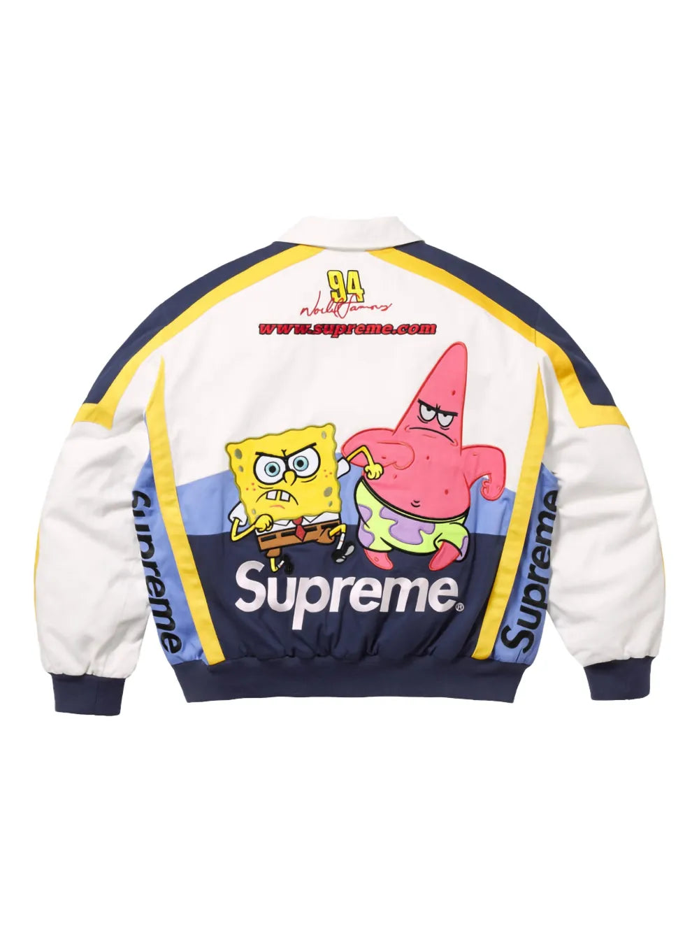 Supreme chamarra deportiva Jeff Hamilton en colaboración con SpongeBob SquarePants - Blanco - imagen 2