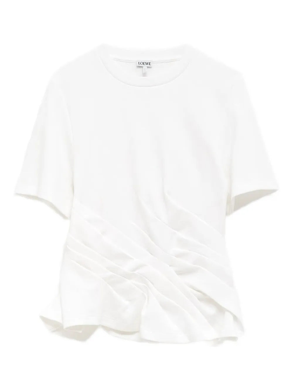LOEWE playera asimétrica con pliegues