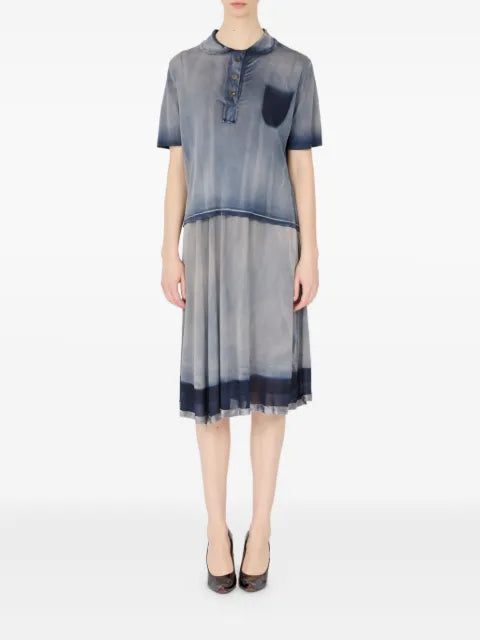 Maison Margiela playera tipo polo con efecto degradado - imagen 2