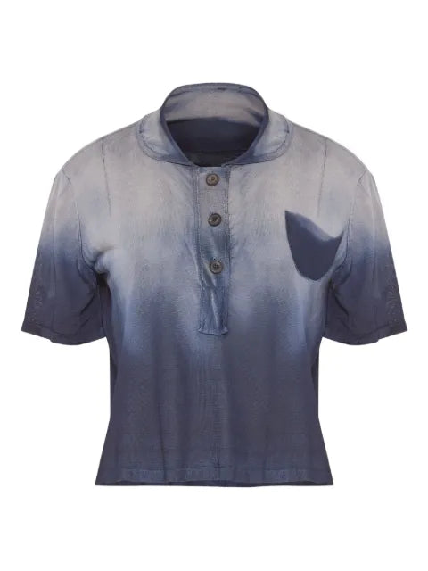 Maison Margiela playera tipo polo con efecto degradado - imagen 1