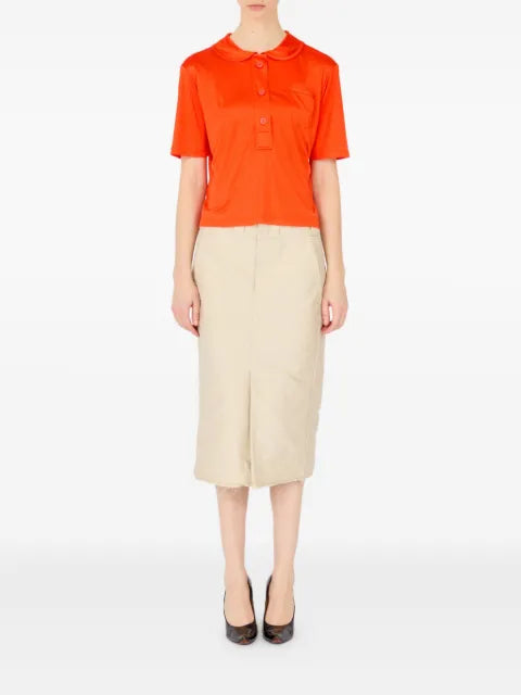 Maison Margiela playera tipo polo de satén - imagen 2
