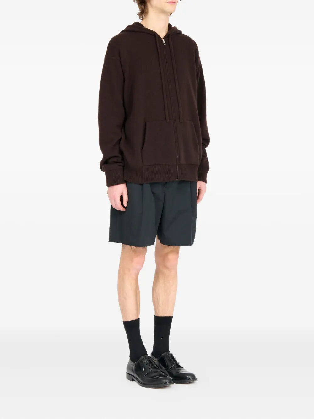 Maison Margiela hoodie con cierre - Marrón - imagen 3