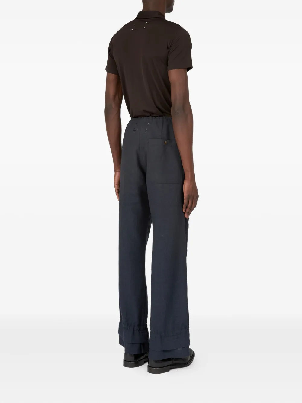 Maison Margiela pantalones de lana - Azul - imagen 4