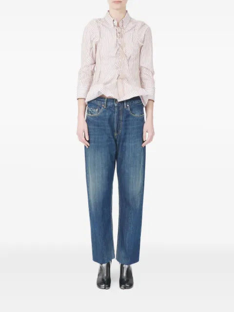 Maison Margiela jeans con cinco bolsillos y bordes sin rematar - imagen 2