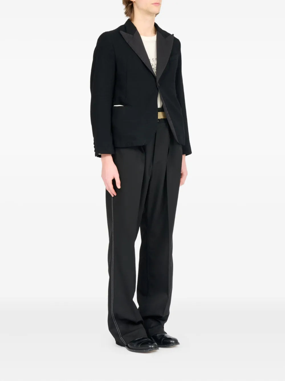 Maison Margiela blazer con botones - Negro - imagen 3