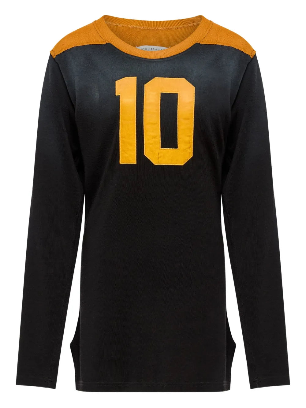 Maison Margiela playera manga larga con paneles - Negro - imagen 1