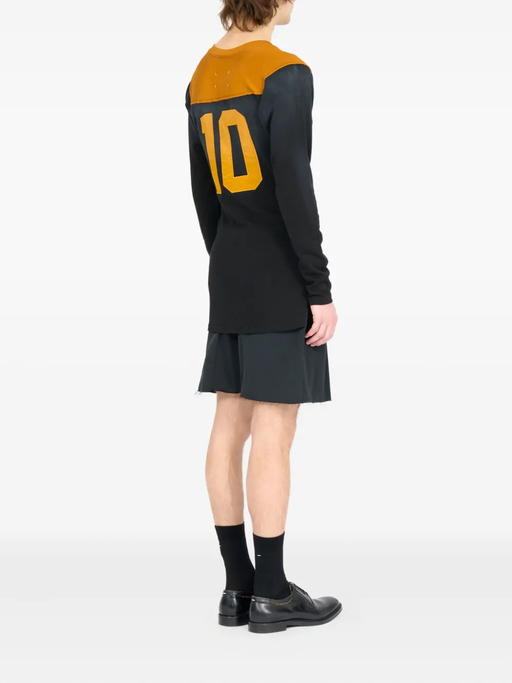 Maison Margiela playera manga larga con paneles - Negro - imagen 4