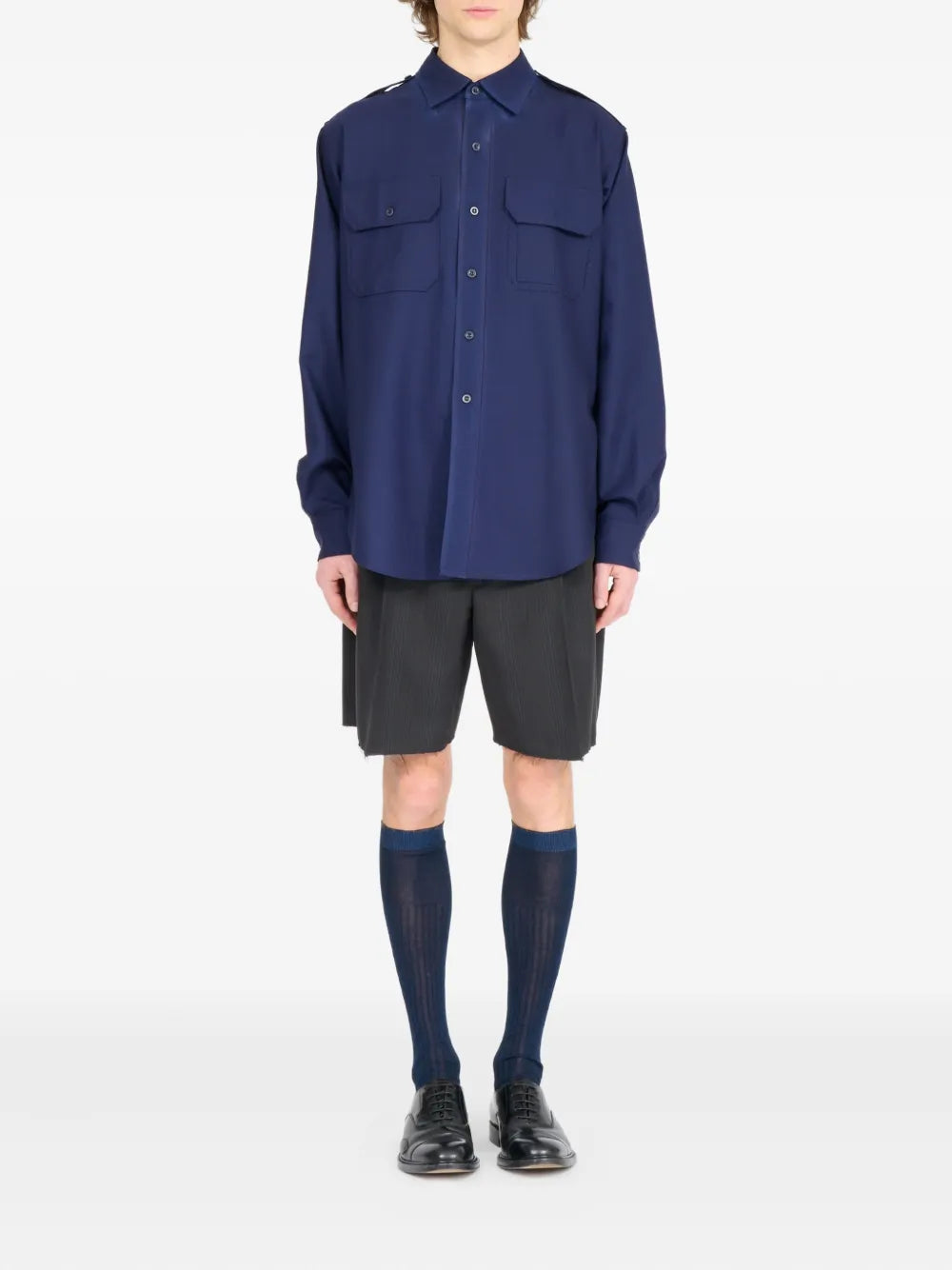 Maison Margiela camisa con botones - Azul - imagen 2
