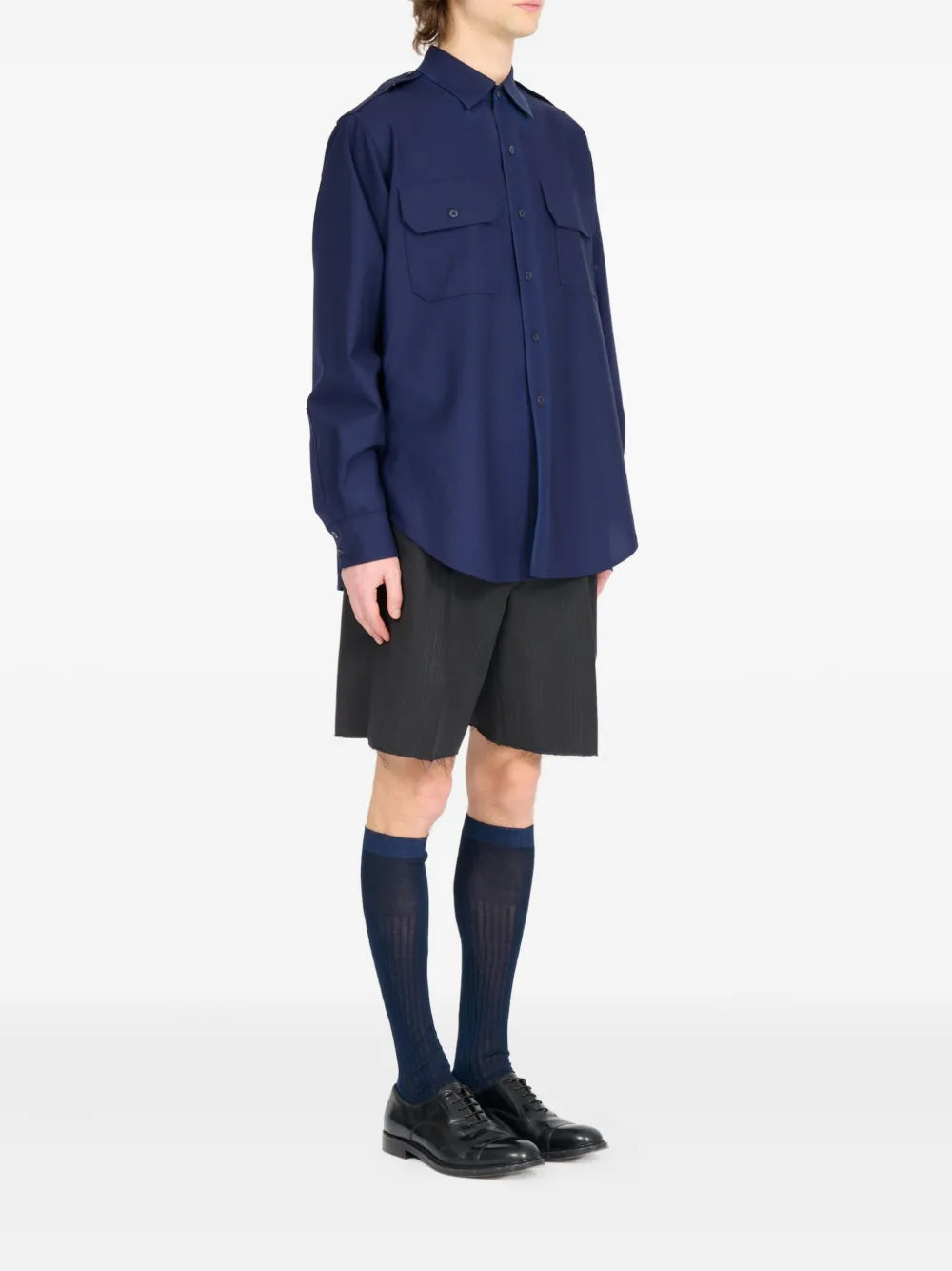 Maison Margiela camisa con botones - Azul - imagen 3