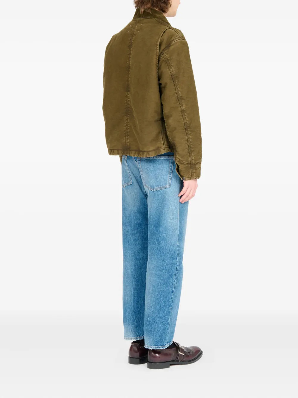 Maison Margiela chamarra de algodón - Verde - imagen 4