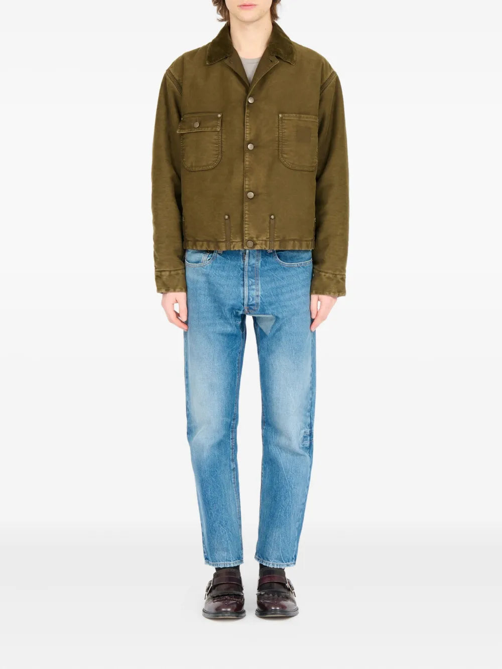 Maison Margiela chamarra de algodón - Verde - imagen 2