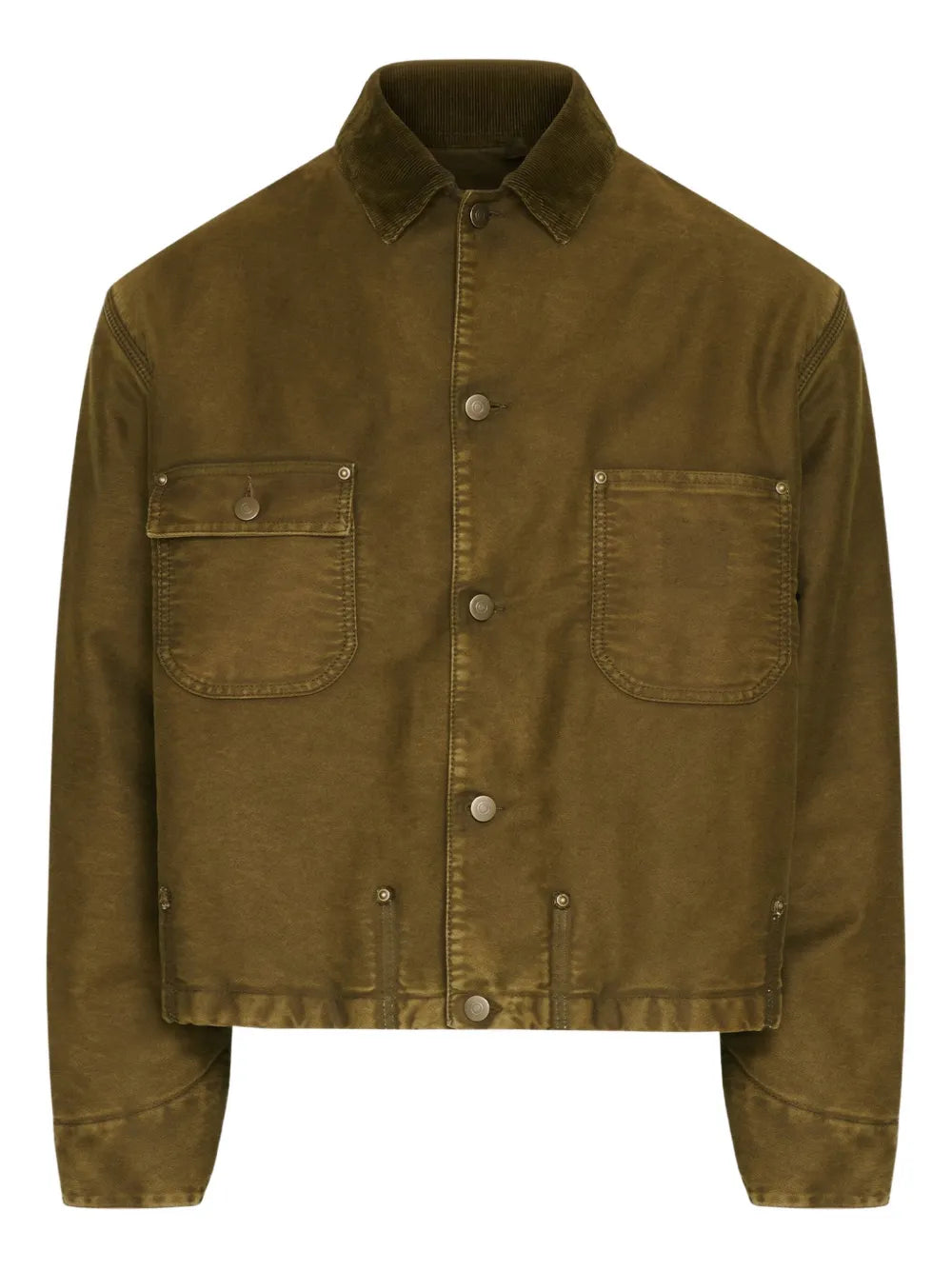 Maison Margiela chamarra de algodón - Verde - imagen 1