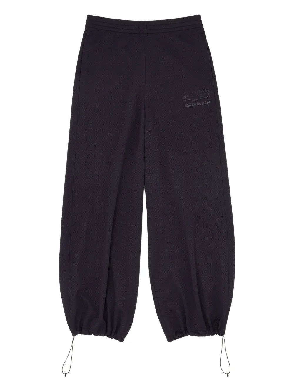 MM6 Maison Margiela X Salomon pants con cordones en la pretina y logo estampado - Negro - imagen 1