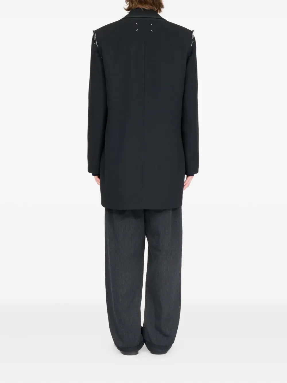 Maison Margiela chamarra con doble botonadura - Negro - imagen 3