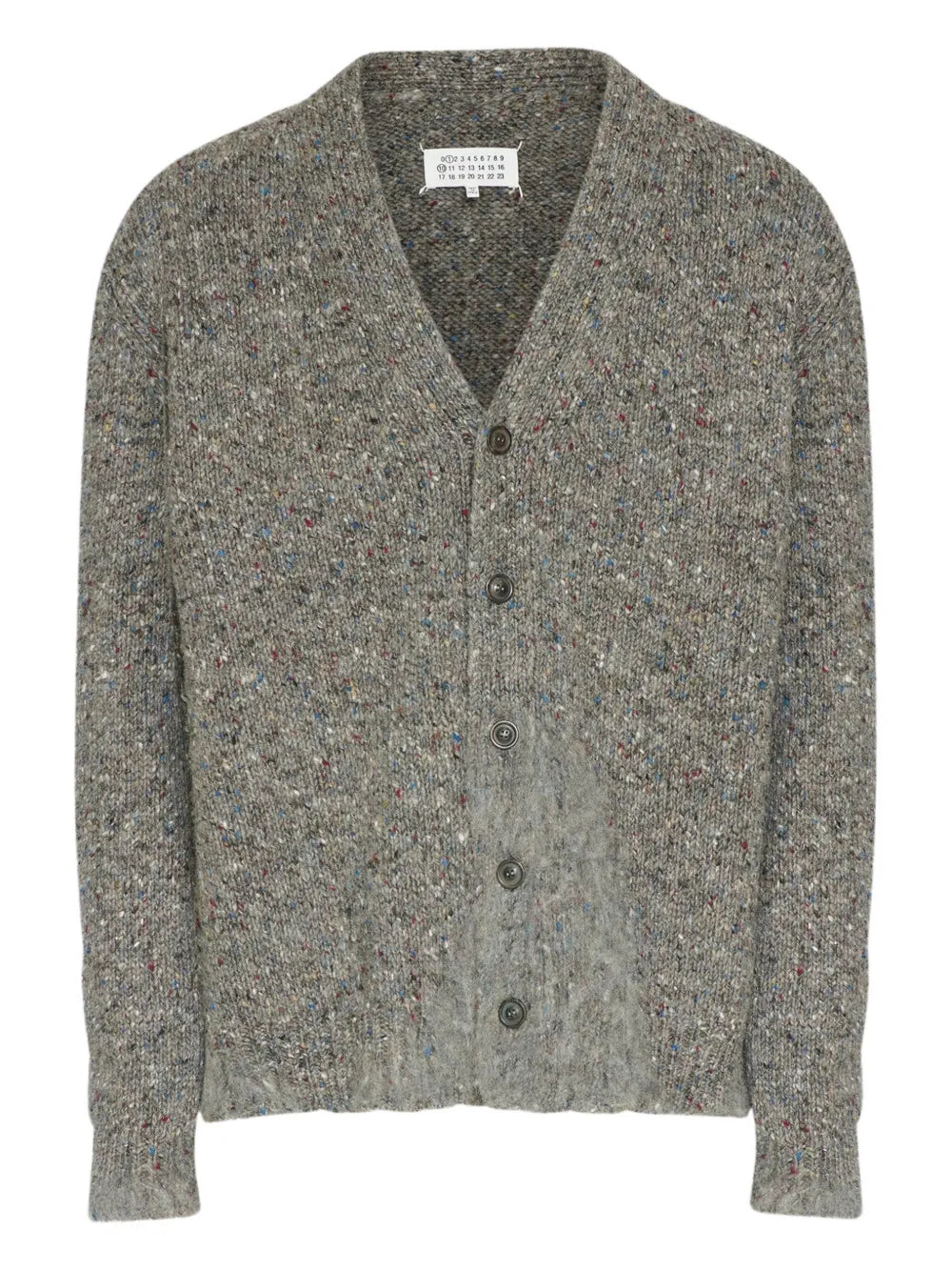 Maison Margiela cárdigan texturizado con botones - Gris - imagen 1