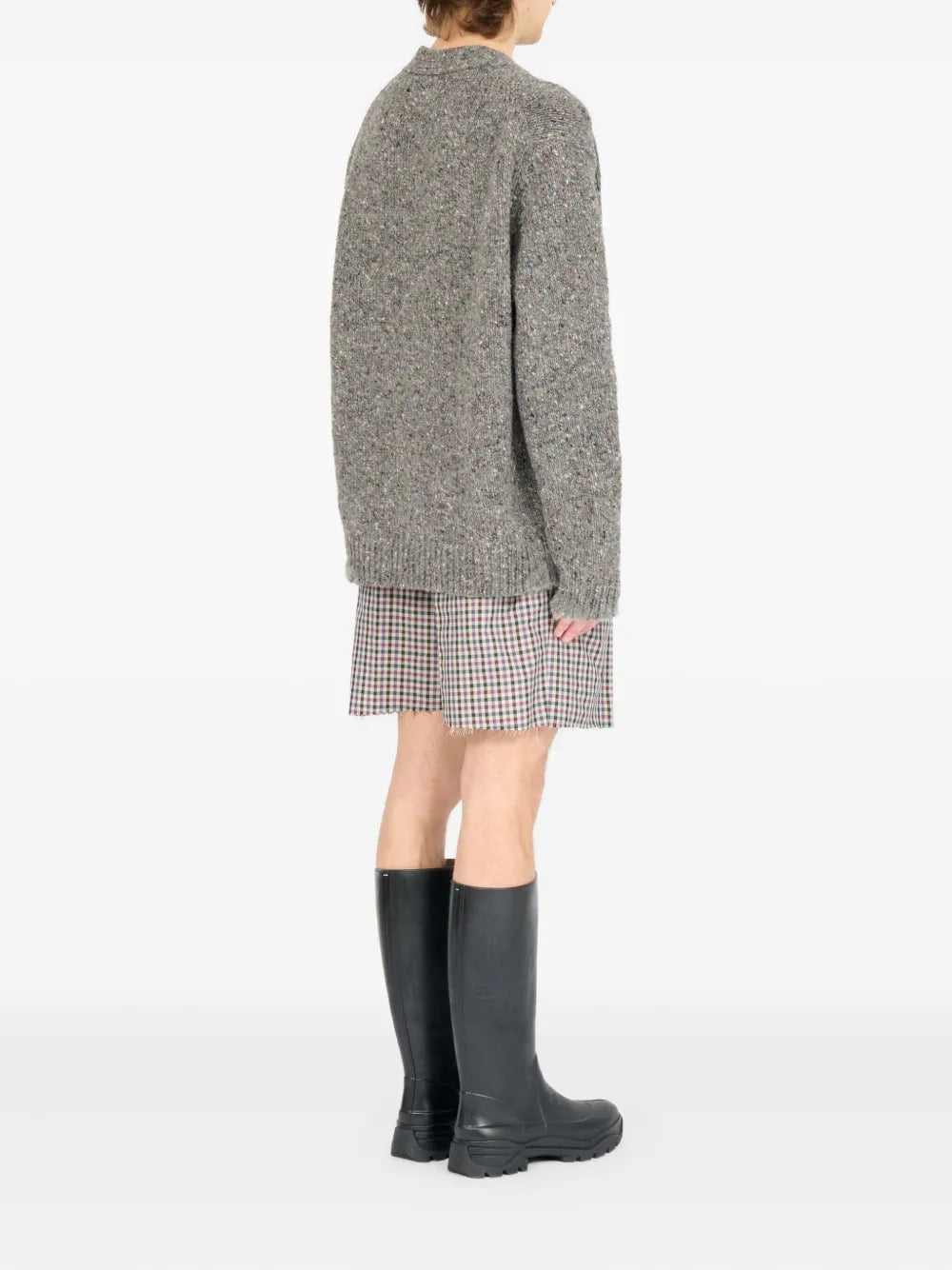 Maison Margiela cárdigan texturizado con botones - Gris - imagen 4