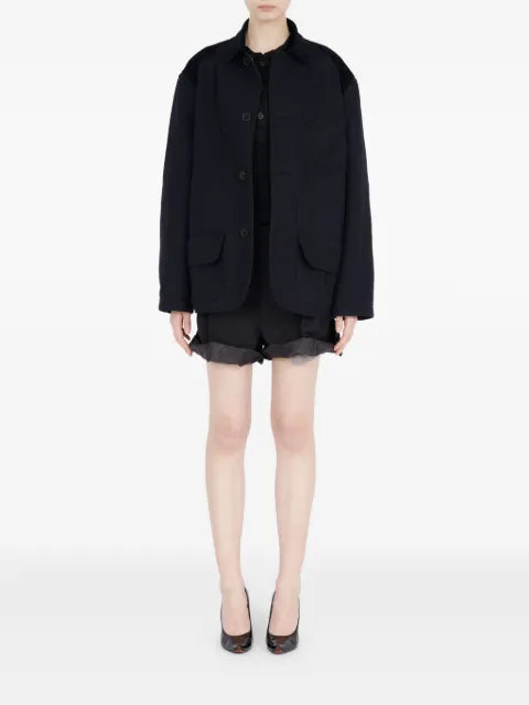 Maison Margiela sobrecamisa con cuello de pana - imagen 2