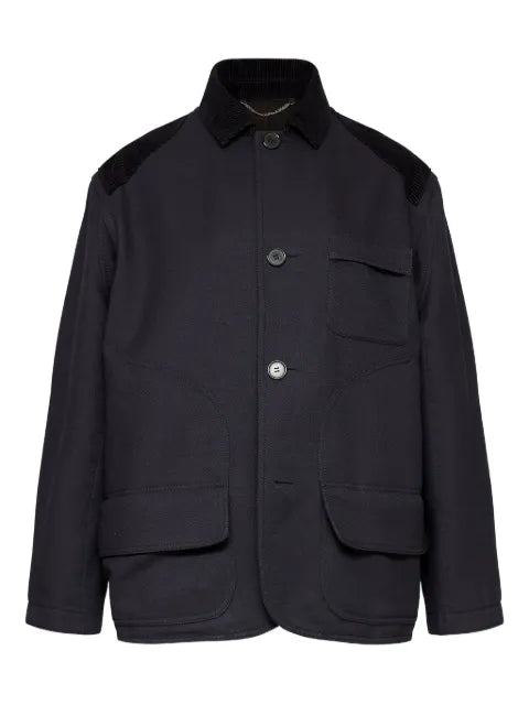 Maison Margiela sobrecamisa con cuello de pana - imagen 1