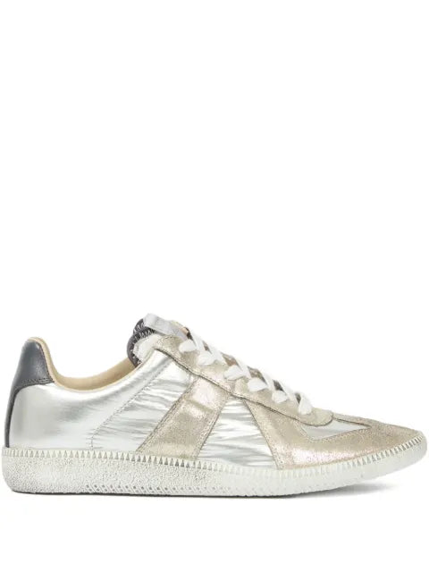 Maison Margiela tenis bajos metalizados - Dorado - vista 1