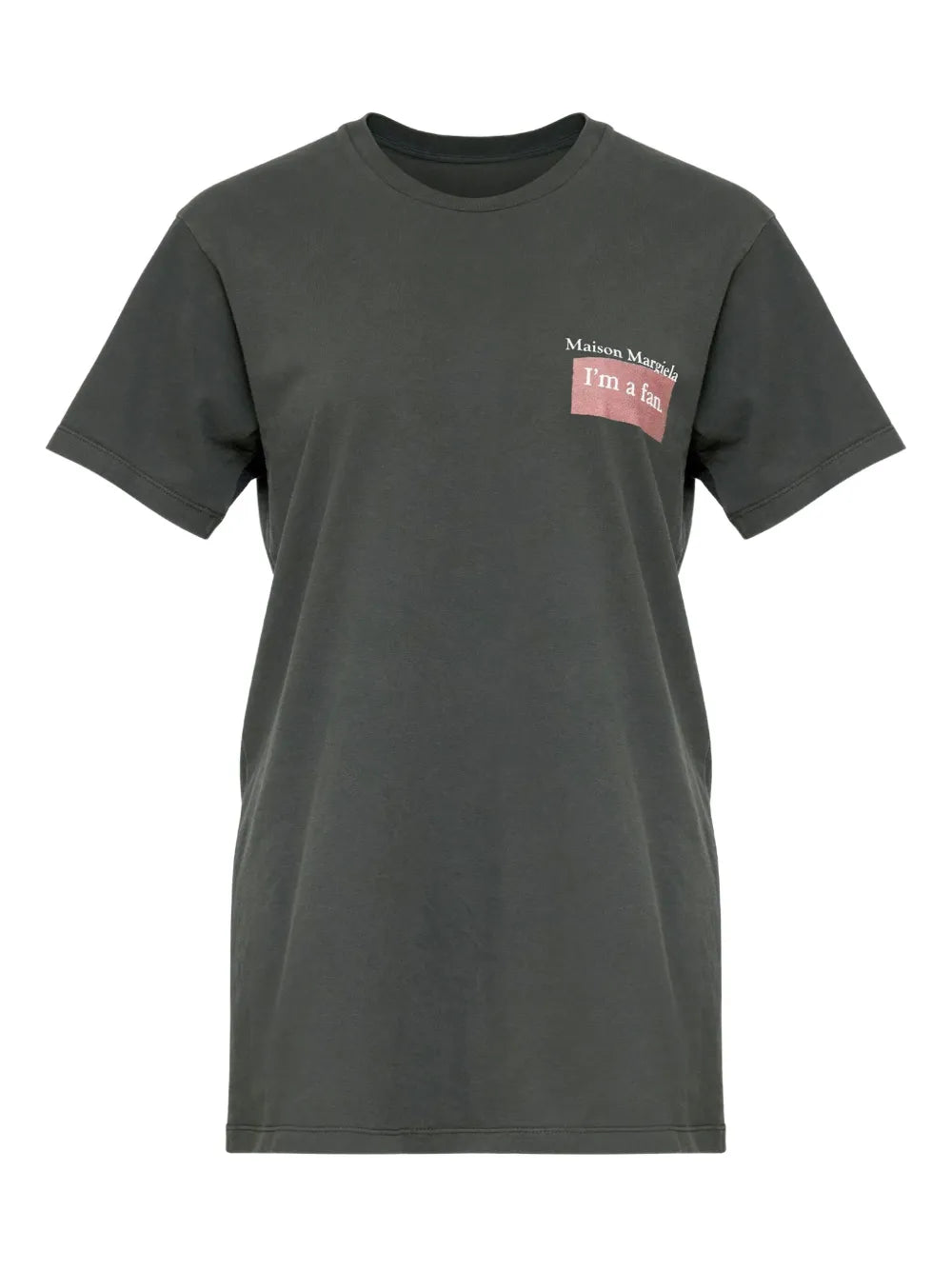 Maison Margiela playera con eslogan estampado - Gris - imagen 1