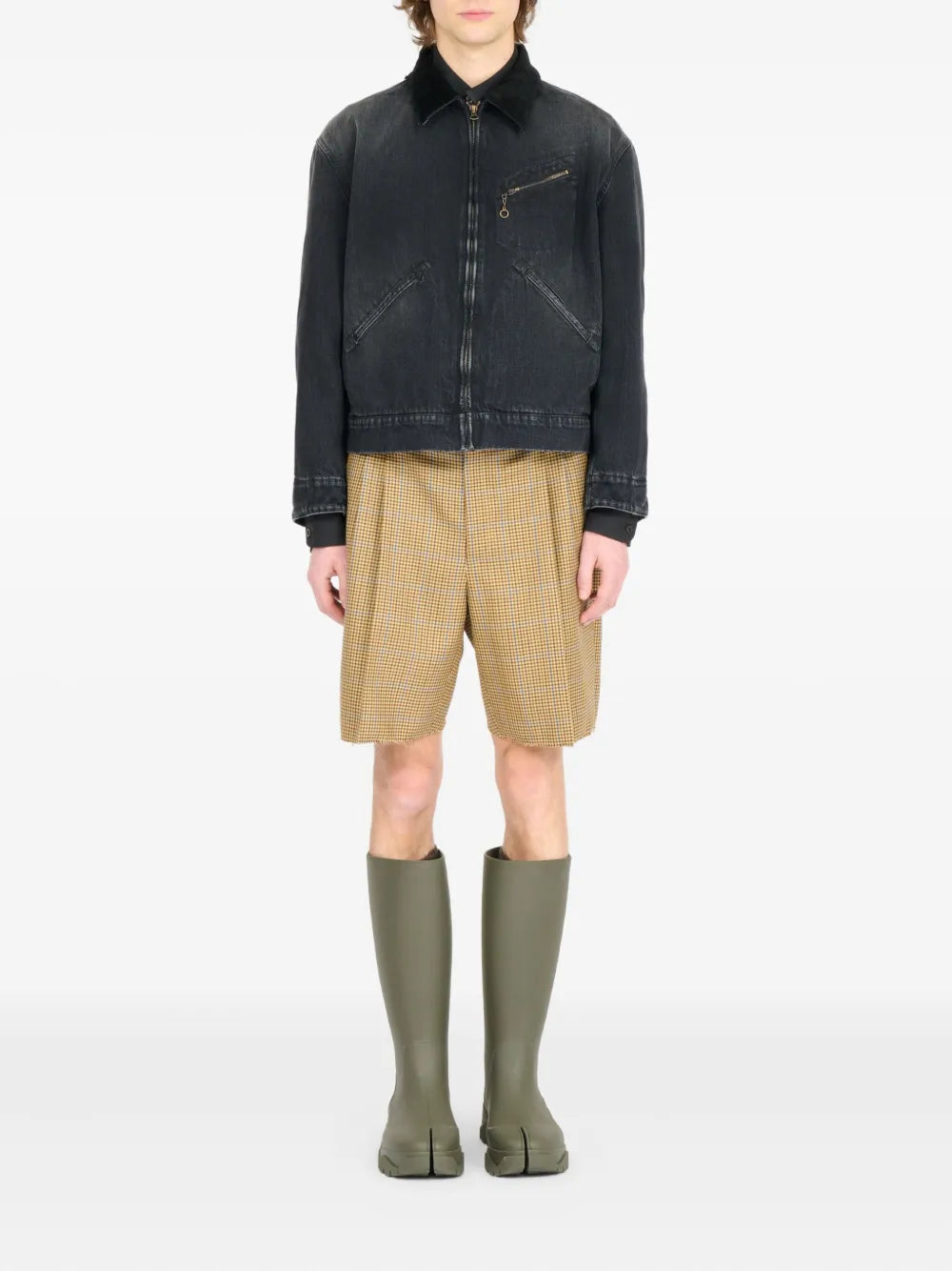 Maison Margiela chamarra de algodón - Negro - imagen 2