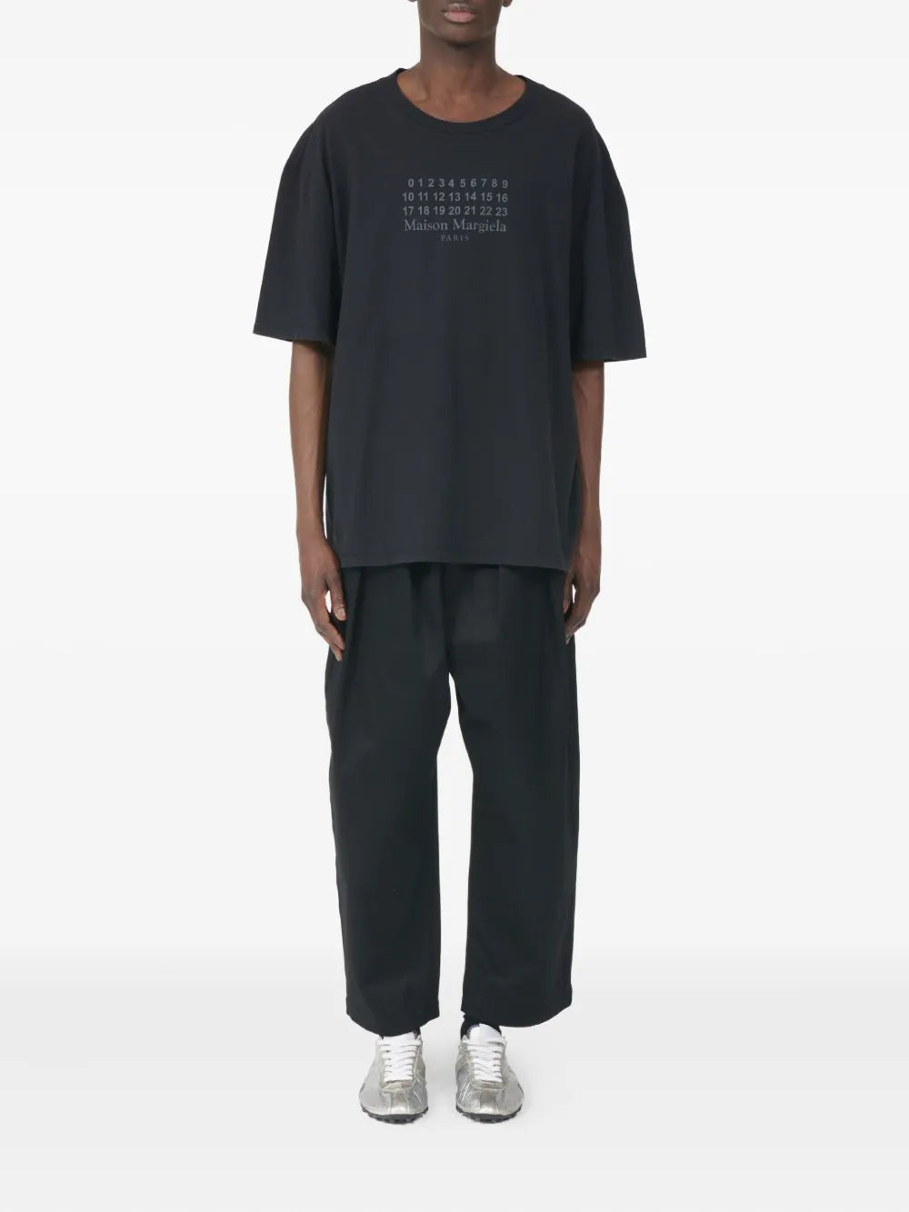 Maison Margiela playera con logo numérico - Azul - imagen 2