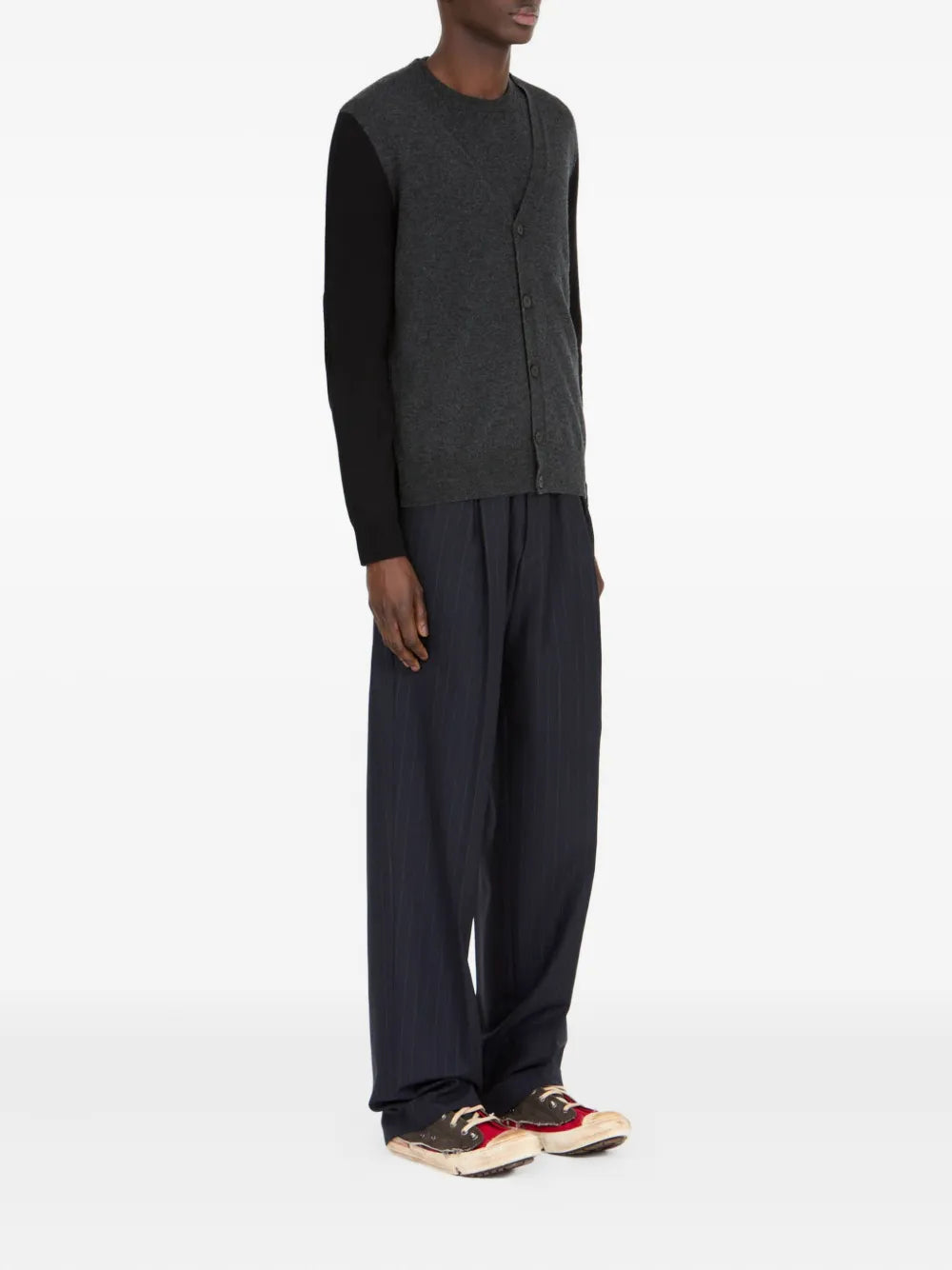 Maison Margiela cárdigan con botones - Gris - imagen 3